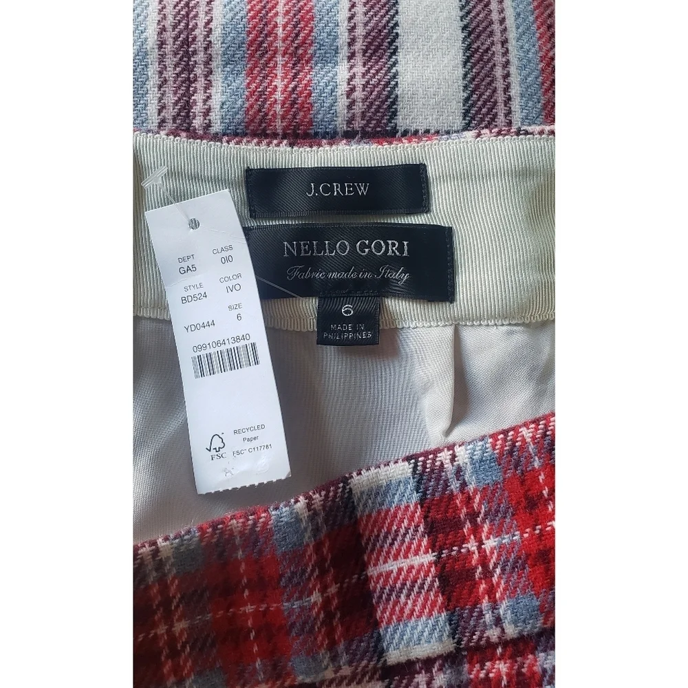 16. J.Crew Pleated mini skirt in vintage plaid